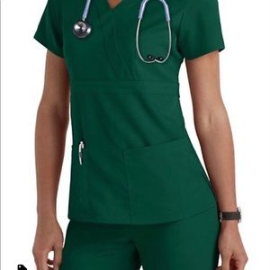 Greys anatomy hunter green scrubs set